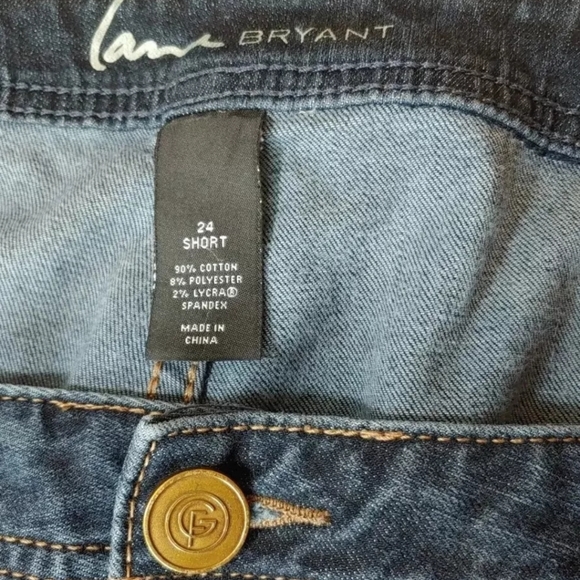 Lane Bryant Jeans Woman Plus 24WP Skinny Genius Fit Dark Blue Stretch Denim EUC - Picture 6 of 10